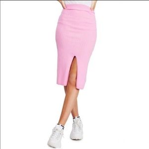 NWT Free People Ribbed Midi Skirt